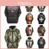 Sudadera con Capucha de Caballero Medieval Pullover Para Hombres y Mujeres Con Vibrante Diseño de Impresión 3D