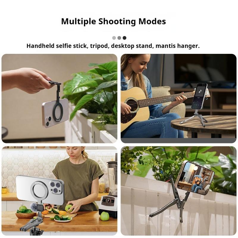 Magsafe Phone Tripod For Tripod Magnetic Phone Holder  Magnetic Phone Tripod Mount Foldable Camera Phone Tripod Stand
