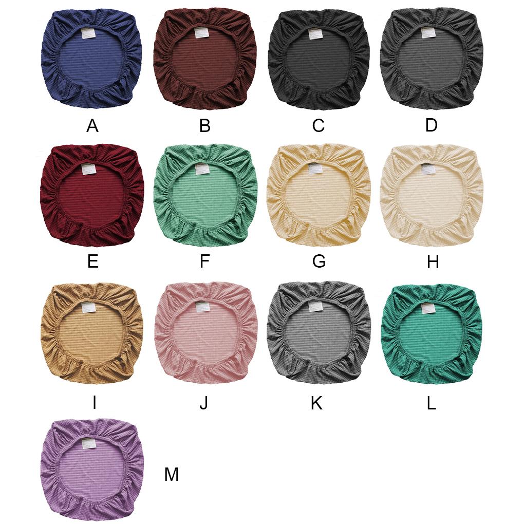 Chair Cushion Cover Seat Covers Backrest Protector Soild Color Adjustable Dirt-Resistant for Banquet Home Kitchen