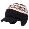 Ear Flaps Winter Beanie Warm Lined Cold Weather Cap Cozy Brimmed Beanie  For Toddler Girls
