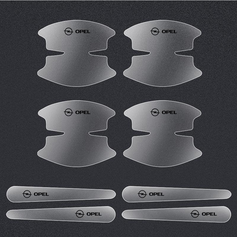 Car Door Handle Stickers Transparent Protector Film For Opel Corsa