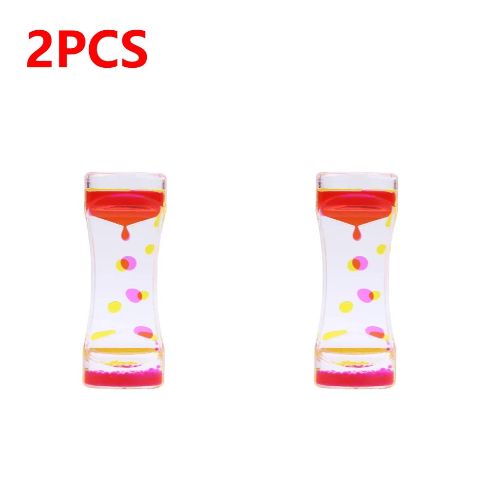 1/2/3/6 шт. Жидкостный пузырьковый механизм, песочные часы, жидкий пузырьковый таймер, крутые украшения для офисного стола, украшения для детей и взрослых, подарочные изделия