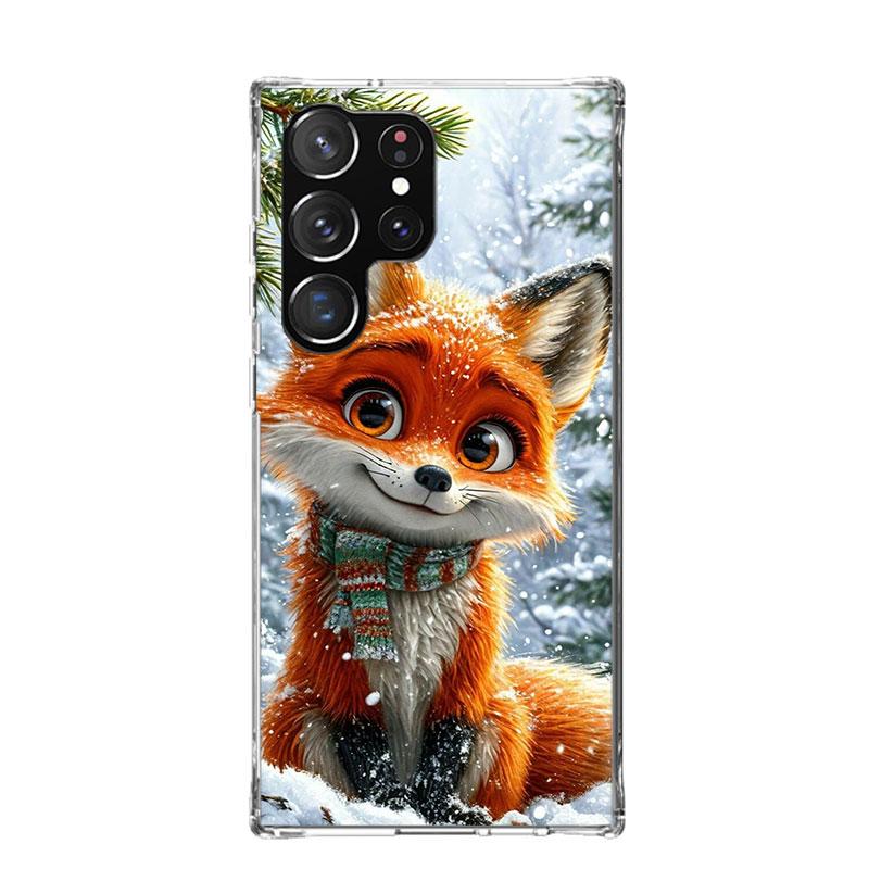Чехол для телефона с животным лисой для Samsung Galaxy S26 S25 Edge S24 S23 FE S22 Ultra S21 Plus S20 + Fundas Cover Coque Galaxy S25 S24 S23