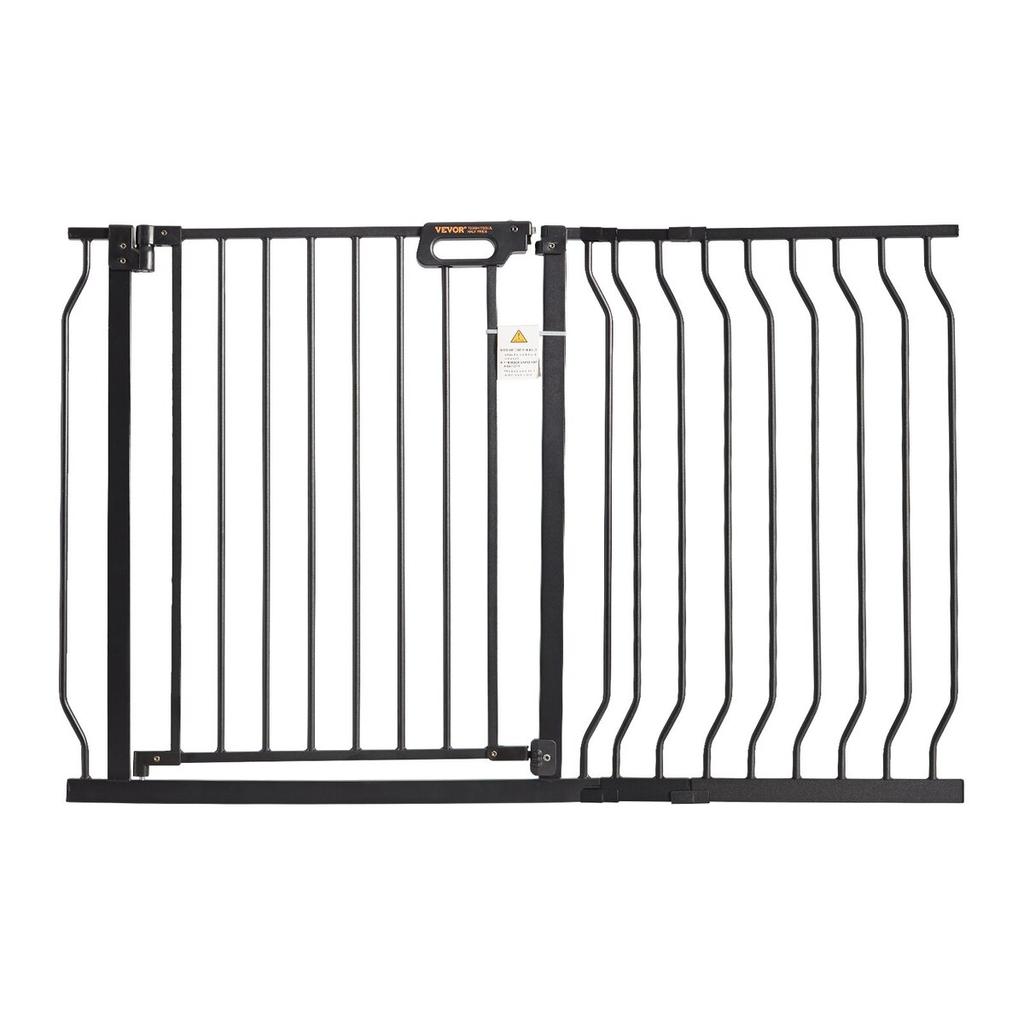 Baby Gate, 29.5"-48.4" Extra Wide, 30" High, Dog Gate for Stairs Doorways and House, Easy Step Walk Thru Auto Close Child Gate Pet Security Gate with