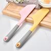 1pc Large Silicone Scraper Cake Cream Spatula Bread Butter Baking Scraper Home Kitchen Gadget