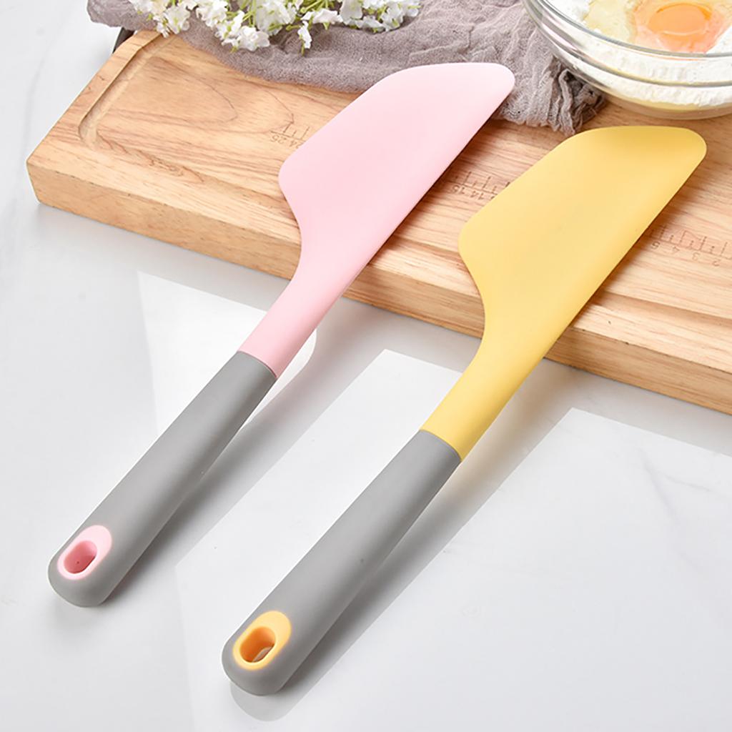 1pc Large Silicone Scraper Cake Cream Spatula Bread Butter Baking Scraper Home Kitchen Gadget