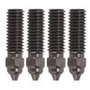 4Pcs Extruder Nozzles for CR K1 Hardened Steel Smoothing Durable Prevent Clogging 3D Printer