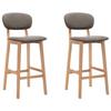 VidaXL Set of 2 Bar Stools, Pub Chair, Bistro Seat, Furniture for Dining Room Kitchen Living Room Home Interior, 289376