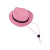 Pet Cowboy Hat Cute Funny Cowboy Dog Hat for Cats Dogs Party Festival Daily WearingPink