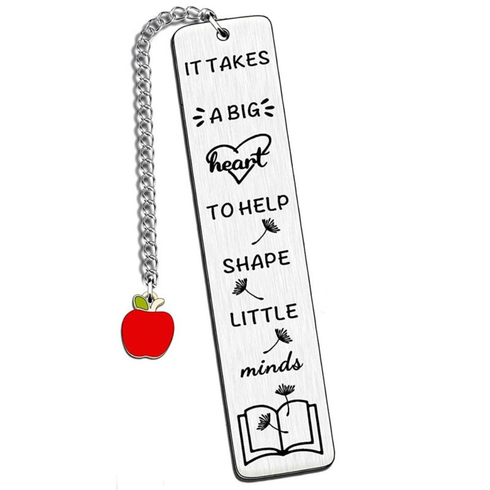 Спасибо Вдохновляющие металлические закладки с подвеской Закладки для помощников учителей Подарки для помощников учителей Закладки для детских садов