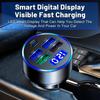 5V 3.1A 5port Car Charger USB Type C PD Fast Charging QC3.0 Auto Phone Charger Adapter with LED Voltage Display for iPhone Xiaomi Huawei