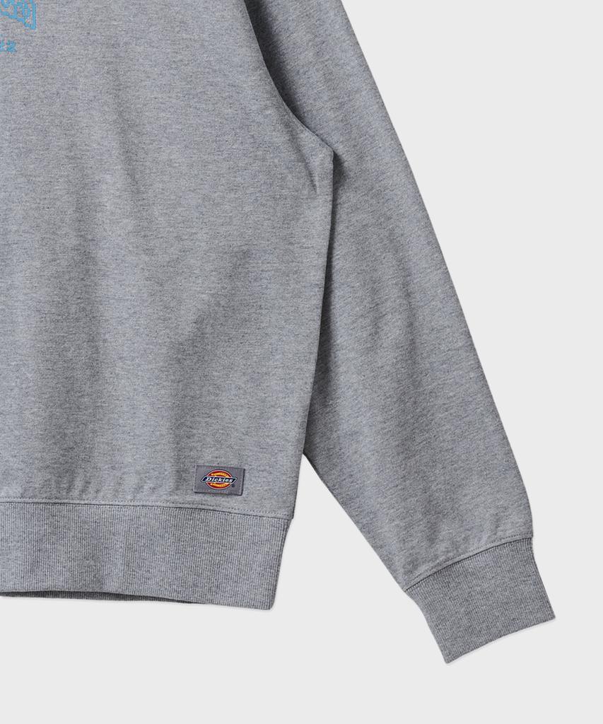 Dickies Тяжелый трикотаж Свободный с круглым вырезом Серый