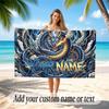 Dragon Theme Soft Beach Towel Personalized Custom Name Text Towel Portable for Beach Pool Travel