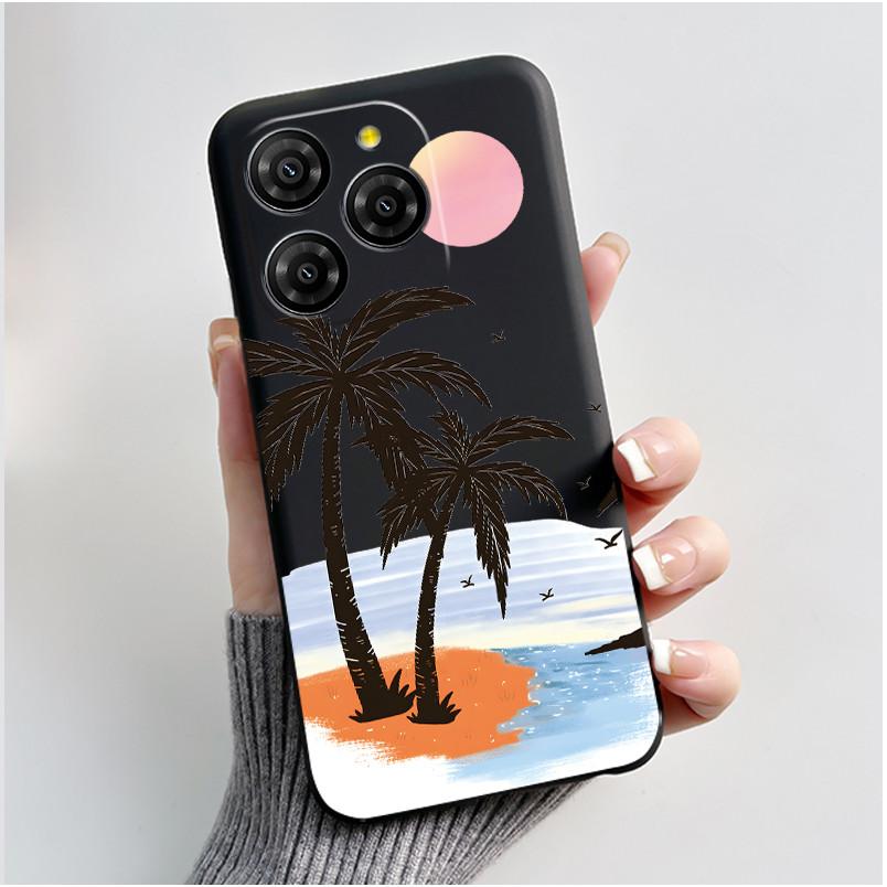 For Blackview Shark 9 Case Cute Cartoon Black Silicone Soft Back Cover For Blackview Shark 9 Phone Case Spark9 Coque Funda Shell