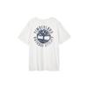 Timberland Футболка унисекс с круглым вырезом и принтом букв, повседневная, с коротким рукавом, белая A42Q5-CR3