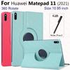 360 Degree Rotating PU Leather Flip Stand Protector for MatePad 11 Case Tablet Cover for Huawei MatePad 11 Case 2021 10.95 Inch