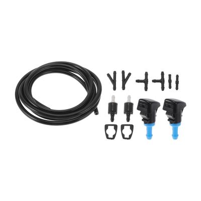 INFINAUTO Подходит для Chrysler 300 05-10 Комплект форсунок омывателя лобового стекла #8532126020 Т-образный соединитель шланга с прокладкой Прямой соединитель шланга Y-образный соединитель шланга
