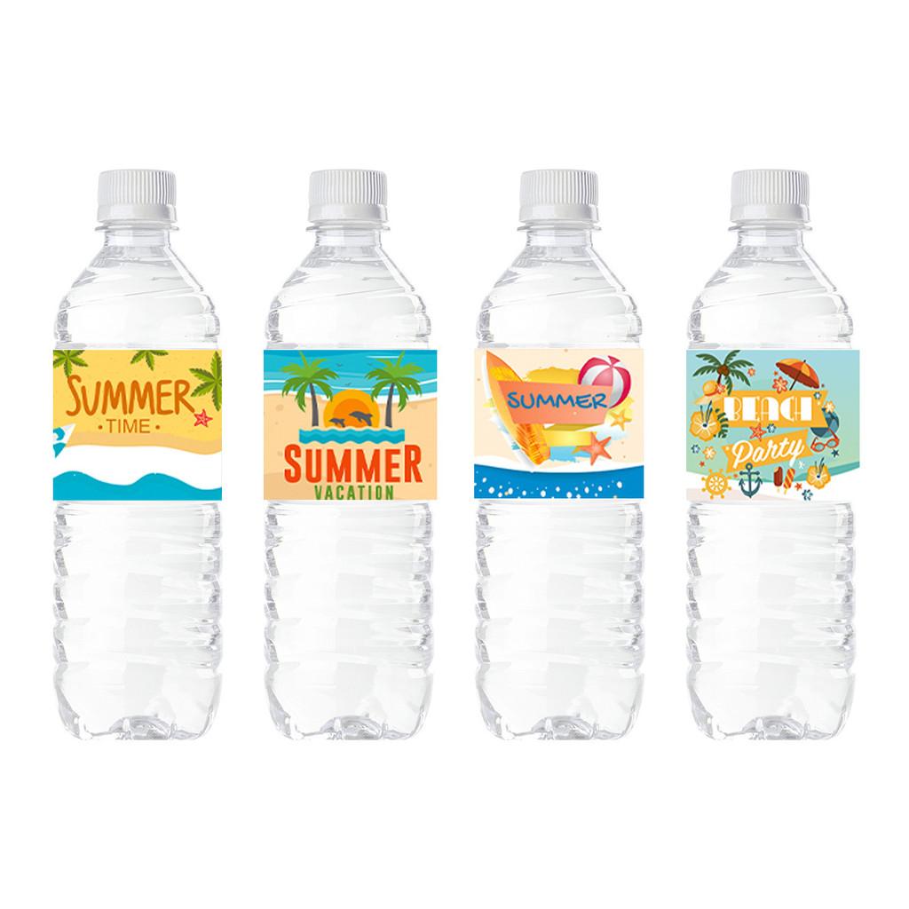 Наклейки в стиле Пляжной Бутылки с узором Морского Песка для Летних Мероприятий Фестиваля