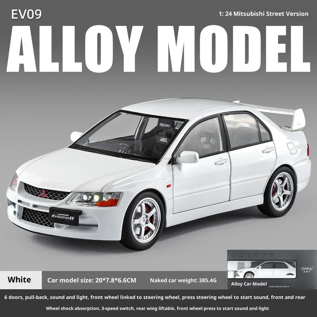 Симуляция 1/24 Масштаб Mitsubishi EV09 Уличная Версия Сплав Модель Автомобиля Коллекция Украшение Игрушечный Транспорт Детский Мальчик Подарок Миниатюрный