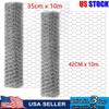 Wire 42cm X 10m Poultry Wire Netting Hexagonal Galvanized Mesh Garden Fence Barrier For Craft Projects Pet Rabbit Chicken Fencin