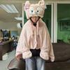 ШерриМэй Японский Мультяшный Девичий Плащ: Милая шаль StellaLou с капюшоном и одеяло для сна под кондиционером