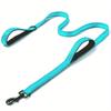 Dog Leashes Outdoor Travel Dog Training Chain Heavy Duty Double Handle Lead for Greater Control  Training Dual Handle