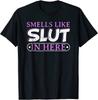 Smells Like Slut In Here Bdsm Kinky Sexy Dom Sub Unisex T-Shirt