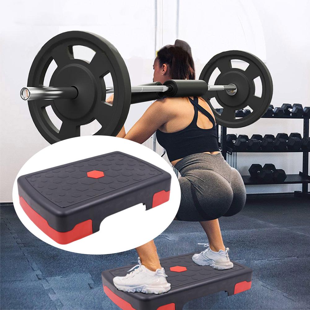 Регулируемый аэробный степпер - Нескользящая фитнес-педаль для домашних и тренажерных залов для степ-тренировок