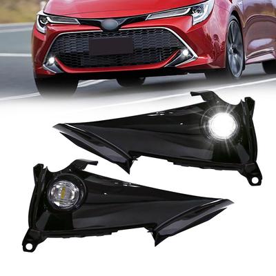Светодиодная дневная ходовая фара противотуманная фара для Toyota Corolla Hatchback 4 двери Провода Выключатель Реле Водонепроницаемая