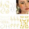 SoPeep Glitter Tattoo Sticker Gold Halloween Club, 1 комплект, сияющий