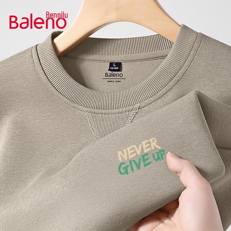 Baleno Unisex Oversized Letter Print Crewneck Sweatshirt