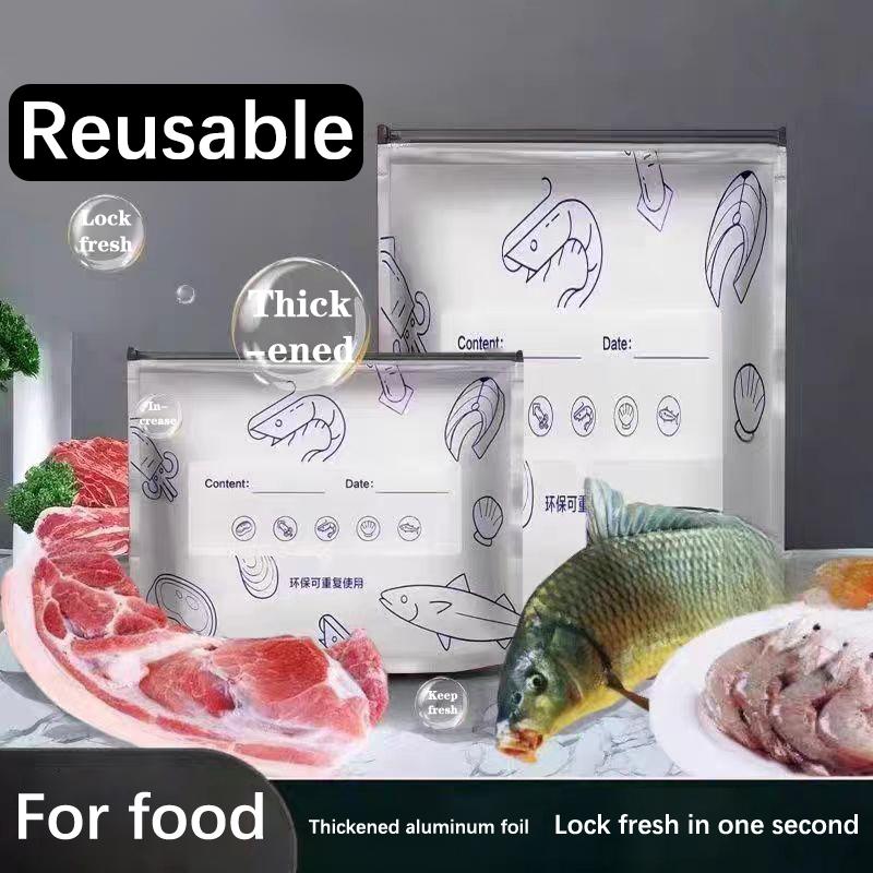 10 шт. Пакеты из алюминиевой фольги для сохранения свежести, самозаклеивающиеся, многоразовые упаковочные пакеты, светонепроницаемые, утолщенные пакеты для хранения продуктов, пакеты для хранения фруктов