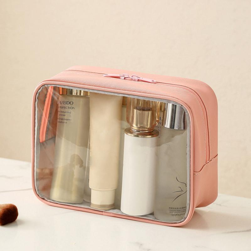 Transparent Beauty Kit Essential Waterproof See-Through Makeup Case Easy To Clean Travel Bag for Personal Care