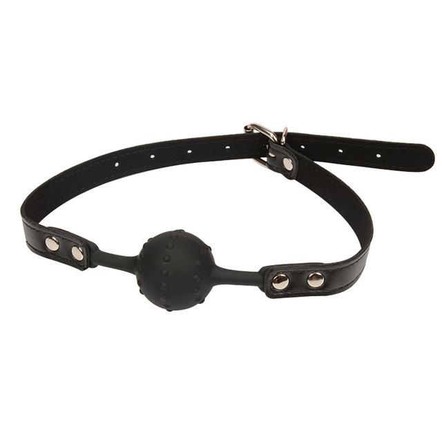 Безопасный силиконовый кляп с открытым ртом, шарик с отверстиями, ограничения для бондажа, секс-игрушки для женщин, кляп для раба с открытыми отверстиями для пар 