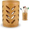 With Drainage Wood Bamboo Kid's Room Toothbrush Cup For Home Bathroom Storage Cup Toothbrush Holder