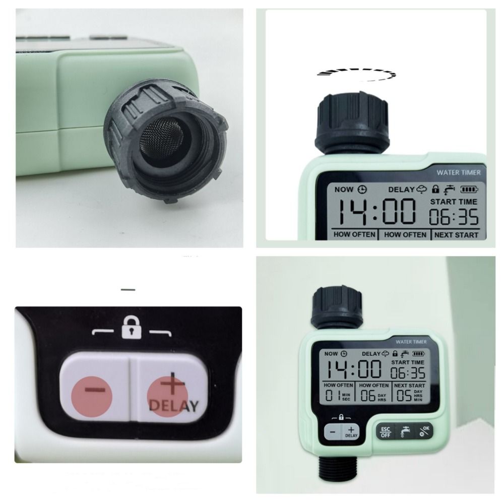 Портативный HCT-322 Таймер для воды Садовый для наружного использования Цифровая машина для полива для экономии воды и времени Автоматический интеллектуальный дождеватель