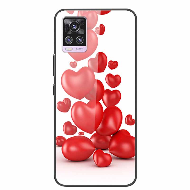 6.44" Tempered Glass Case For Vivo V20 Pro Case V 20 Pro Soft Bumper Hard Back Cover For Vivo V20 Pro 2020 Phone Case Coque Para