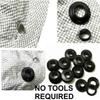 10pcs Plastic Self Sealing Snap Eyelets Grommet Tarpaulin Outdoor Buckle Accessories Camp Tent C0L0