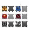 10pcs MOC Medieval Castle Red Lion Black Eagle Knight Armor Children's Building Block Toy