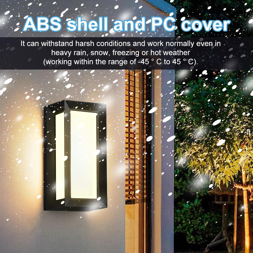 Уличный настенный светильник, водонепроницаемый, садовый декор, наружный настенный светильник, чувствительный к движению человеческого тела, светильник для крыльца, двора, балкона, прохода