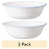 2 Pack Durable Lightweight Triple Layer Glass Soup Cereal Bowls Microwave Dishwasher Safe Eco Friendly Stackable Space Saving