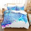 Bohemian Mandala Bedding Set Printed Purpel Blue Black Soft Duvet Cover King Queen Twin Single Size Bithday Gift Room Decoration