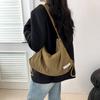 Bag Korean Lazy Wind Underarm Bag 2025 New Fashion Canvas Bag Large Capacity Shoulder Leisure Travel Backpack
