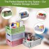 Складные ящики для хранения, складной ящик для рабочего стола, органайзер для канцелярских принадлежностей, косметическая стойка, складная корзина для хранения 1 шт.