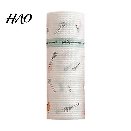 Kitchen Paper Towel Roll 50/100/200Pcs/Roll Super Water Oil Absorbent Wet Dry Dual Lint-free Use Food Grade Tear-off Reusable Washable Lazy