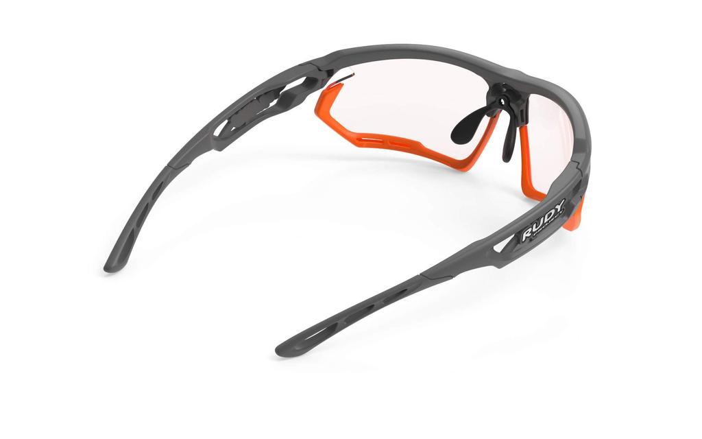 RUDYPROJECT Photonic Piyombo Матовый бампер Линза Impact X2 Фотохромная красная 17 мм Солнцезащитные очки, Оправа, Мандарин, Линзы, Ширина 72 мм, Высота 39 мм, Переносица