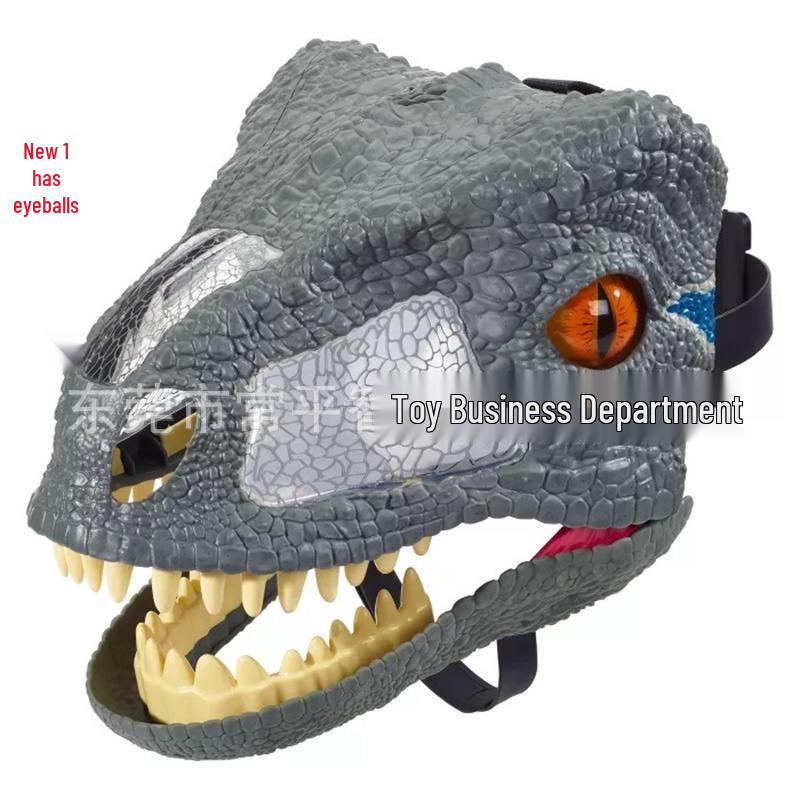 Movable-Mouth Cute Tyrannosaurus Dinosaur Mask for Halloween & Christmas