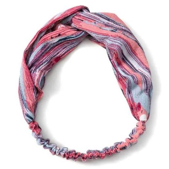 Женские Летние Богемные Повязки для Волос с Принтом, Ретро Кросс Тюрбан, Банданы, Аксессуары для Волос, Повязка на Голову