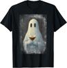 Ghost Drinking Espresso Martini Halloween Spooky Autumn Fall Unisex T-Shirt