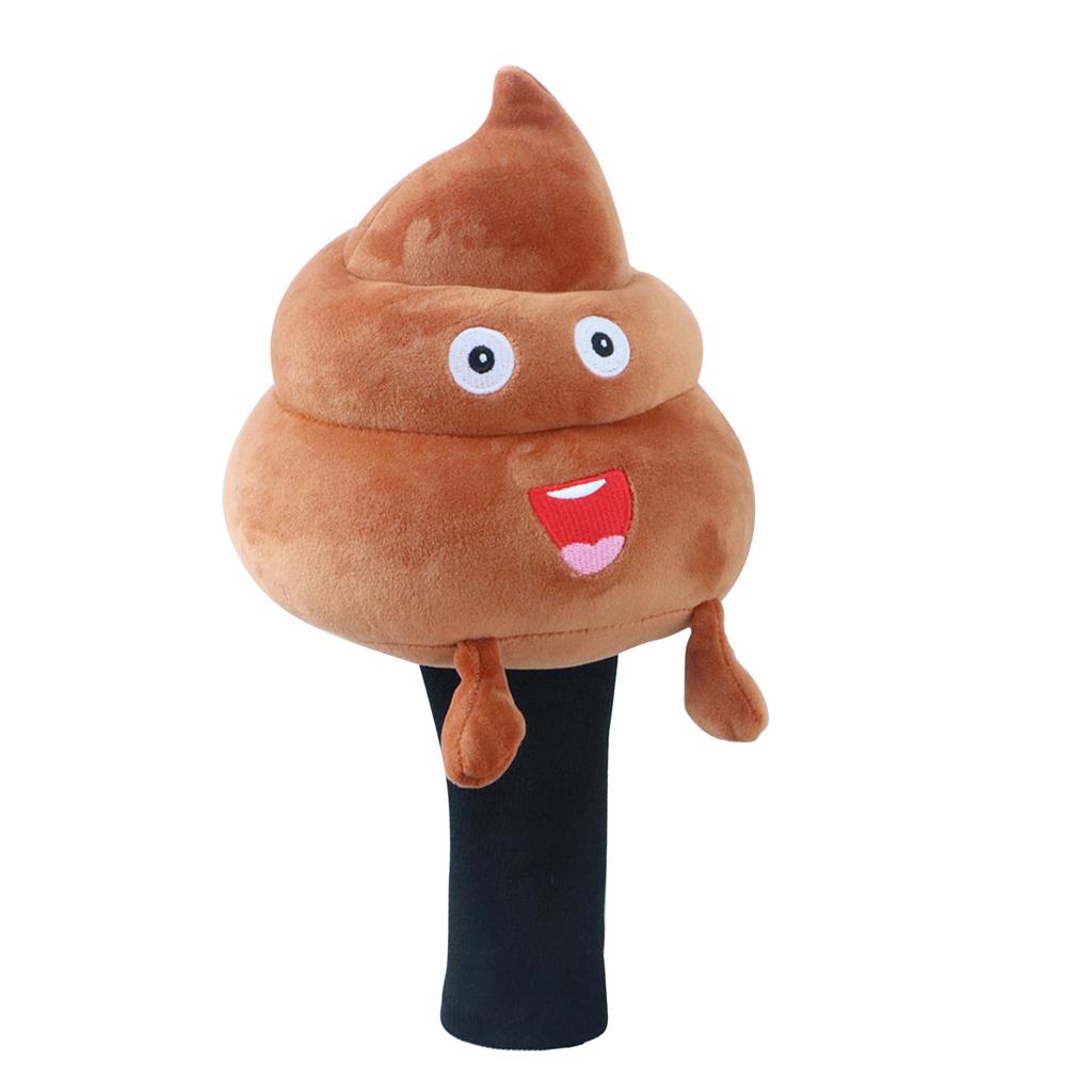 Коричневые Смешные Какашечные Чехлы для Голов Гольф-Клубов Плюшевые Животные Защита Драйверов Хэдкавер Аксессуары для Гольфа